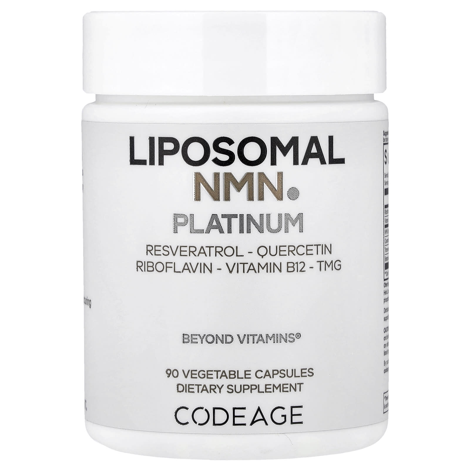Codeage, Liposomal NMN Platinum, 90 capsules UPC 850026121148 | Hilife Vitamins